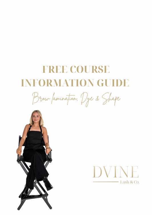 FREE INFORMATION GUIDE BROW LAMINATION COURSE
