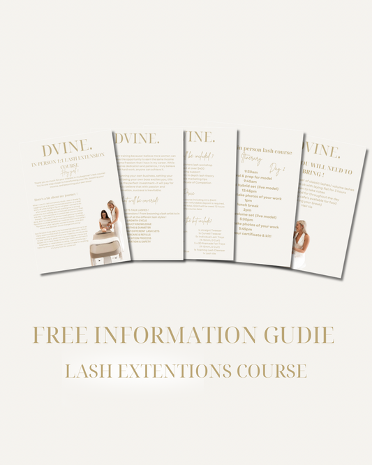 FREE INFORMATION PACKAGE IN PERSON LASH COURSE